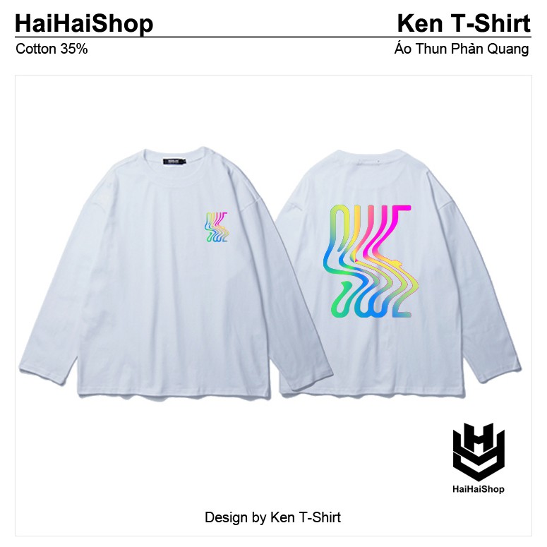 Áo Thun Phản Quang 7 màu SWESóng Tay Dài Oversize Form Rộng Nam Nữ Unisex, HaiHaiShop | BigBuy360 - bigbuy360.vn