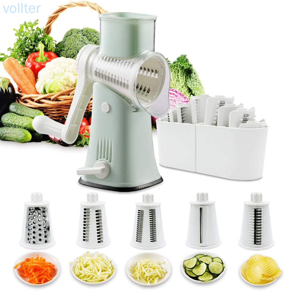 Máy Bào Phô Mai Cầm Tay 5 Trong 1 Bằng Thép Không Gỉ