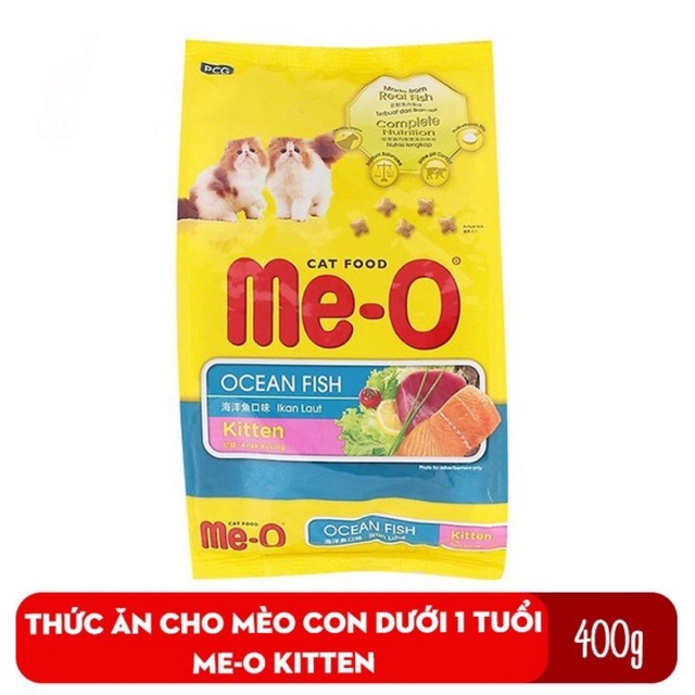 Thức Ăn Hạt Me-O Kitten 400Gr Dành Cho Mèo Con