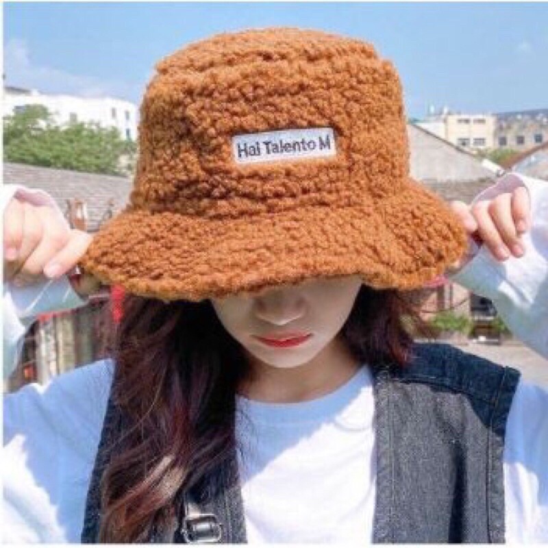 Mũ bucket lông cừu