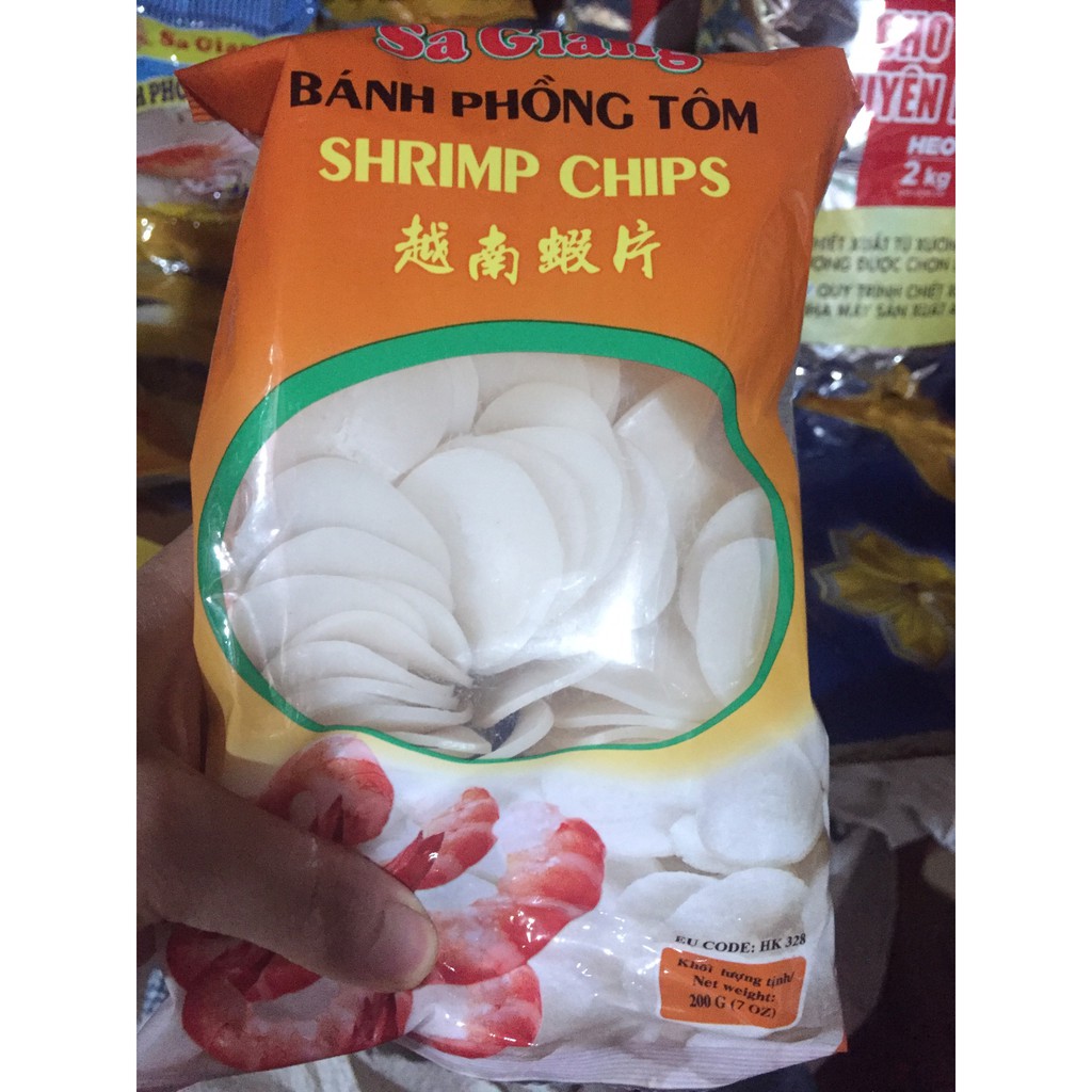 Bánh phồng tôm Sa Giang loại nhỏ 100g to 200g