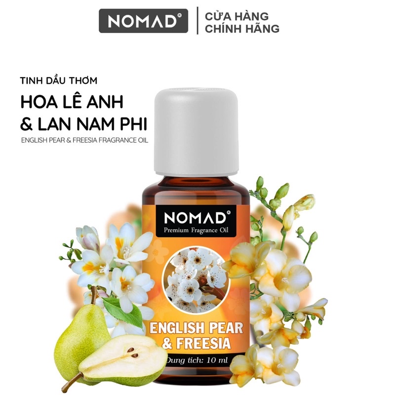 Tinh Dầu thơm Nomad xông thơm phòng, khử mùi, làm nến thơm - English Pear & Freesia