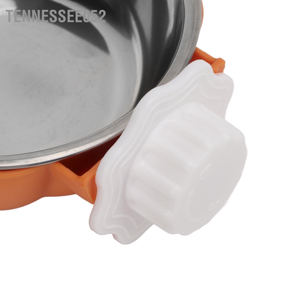 Tennessee052 Chó cho ăn bằng thép không gỉ có thể tháo rời Hình dạng bí ngô Treo chó Bát mèo Chim Guinea Pigs