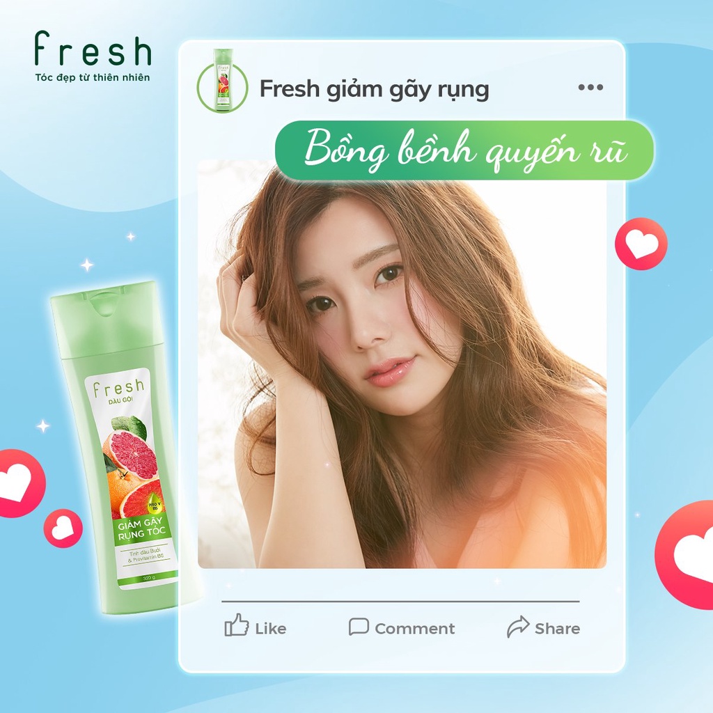 Gói dầu gội Fresh sạch gàu, phục hồi hư tổn 6g - HT258