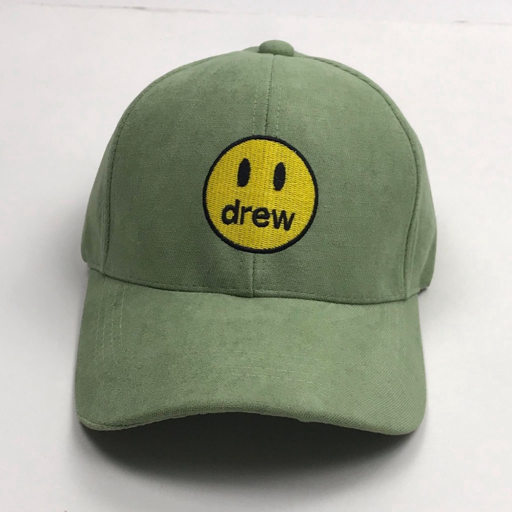 Mũ lưỡi trai thêu hình mặt DREW Nón kết chất nỉ cao cấp thời trang form unisex nam nữ K27 MN
