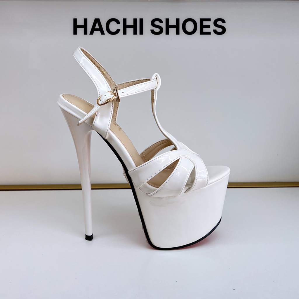 Giày Cao Gót Nữ Đế Đúp Gót Nhọn Giày Hoa Hậu Catwal cao 17cm size 34-38 fulbox 8038-A3