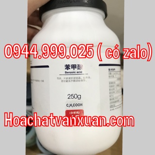 Hoá chất benzoic acid cas 65-85-0 c7h6o2 xilong lọ 250g axit benzoic