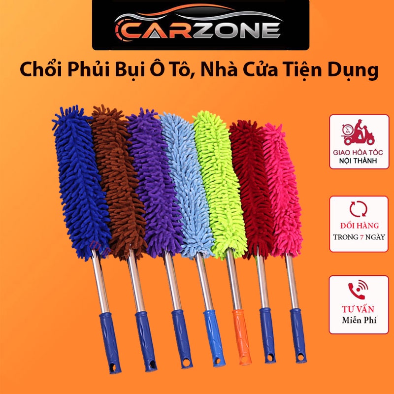 Chổi Phủi Bụi Ô Tô Đa Năng - Phủi Bụi Trong Nhà, Bàn, Tủ, Ghế Sô Pha Tiện Dụng VER 2 CARZONE.TOP