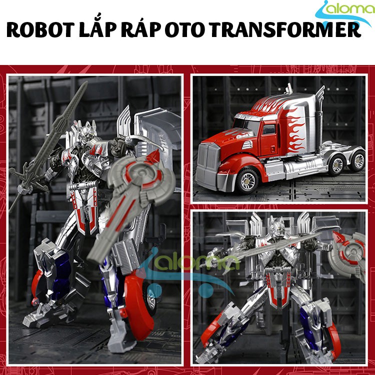 Robot biến hình ôtô Transformer cao 35cm mẫu Optimus Prime