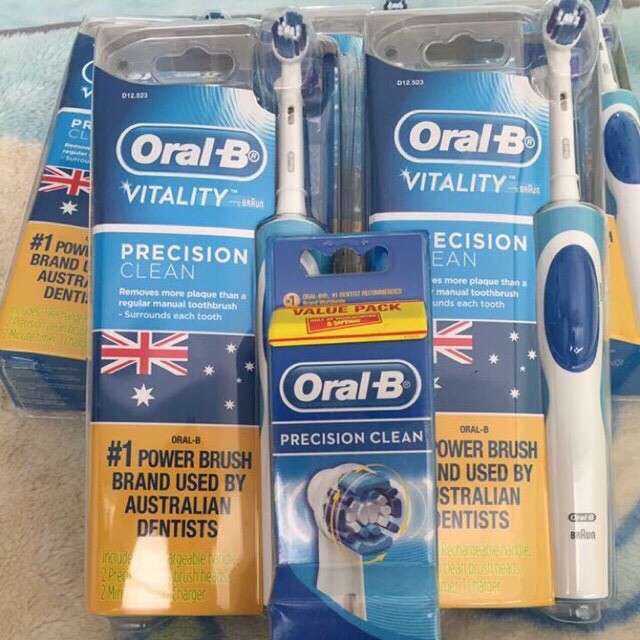 Bàn Chải Điện Oral B Vitality Plus (Úc) Đủ Loại
