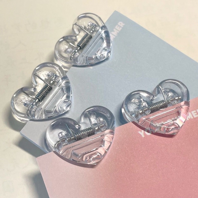 KẸP GIẤY TINY HEART PASTEL HÀN QUỐC  - Tiệm nhà Chun