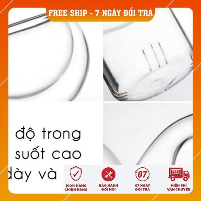 [FREESHIP TOÀN QUỐC] Bộ ấm trà/ /Ly trà thủy tinh - 6 chén kèm đế nến chịu nhiệt, sử dụng được cả đèn cồn và cốc nến