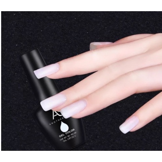 Sơn Gel AS màu nước gạo (mã MILKY WHITE) | chai đen chai đen đỏ bất kỳ