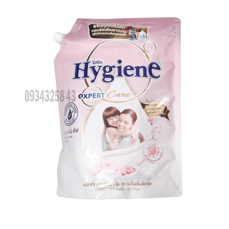 Nước xả vải Hygiene đậm đặc 1.3 lít lưu hương bền lâu - 100% hàng nội địa Thái Lan