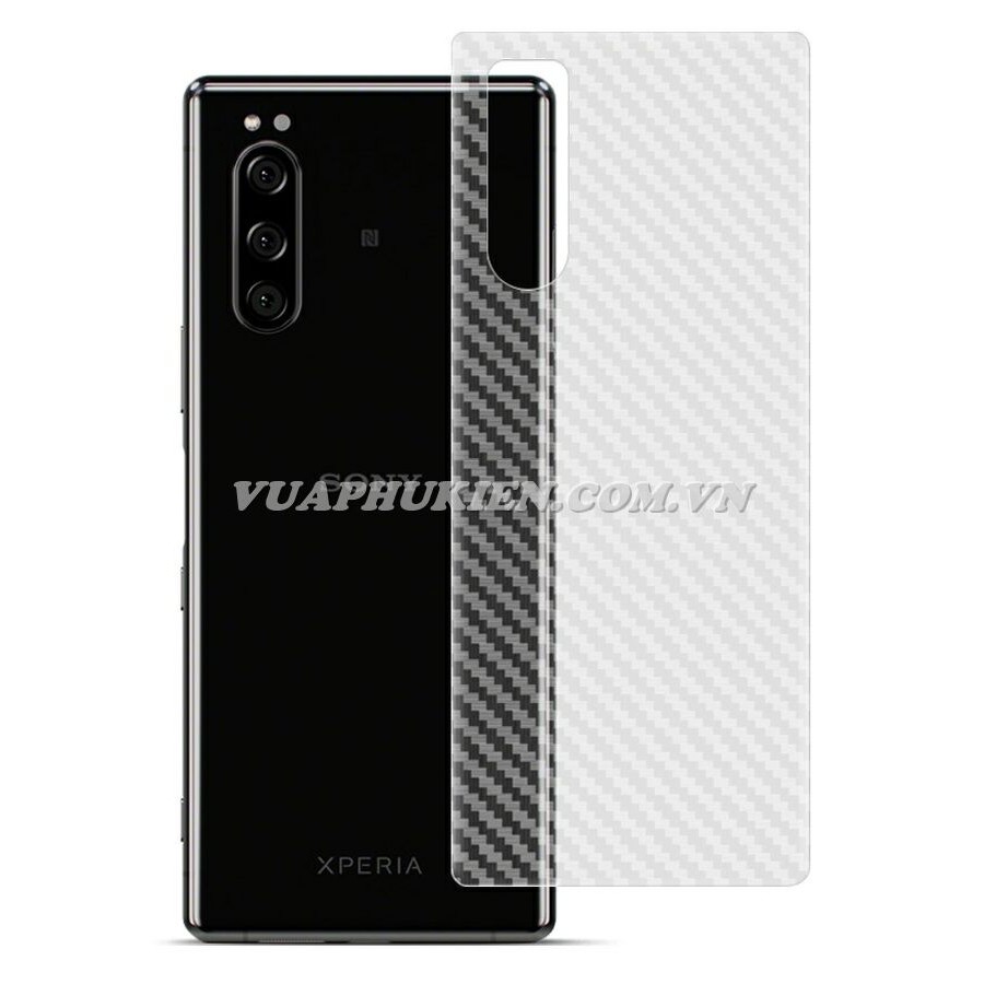 Tấm dán vân Carbon 3D mặt lưng cho Sony Xperia 5, Xperia 1, Xperia L1, Xperia L2, XA, XA1, XA2, XA1 Plus, XA1 Ultra