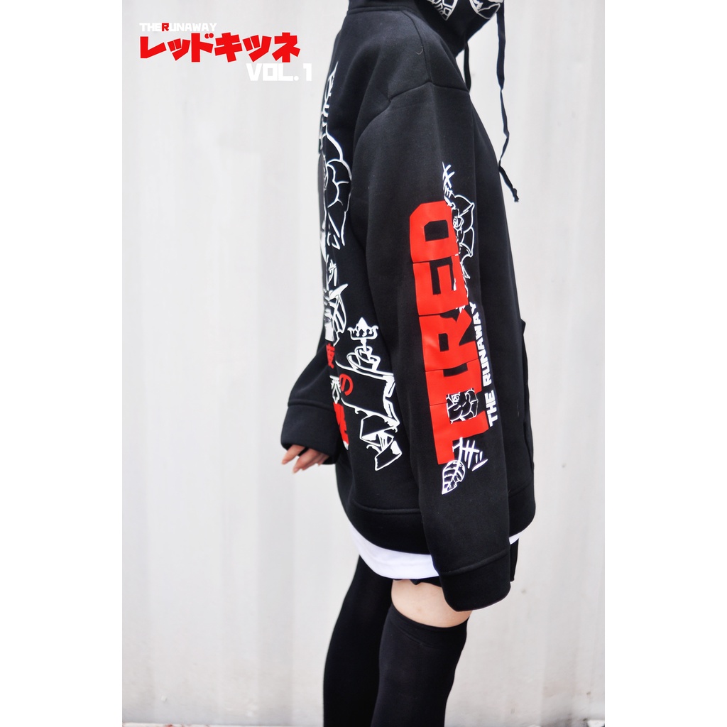 Áo Hoodie Urban Kitsune: Uta nỉ bông ngoại nhập by The Runaway