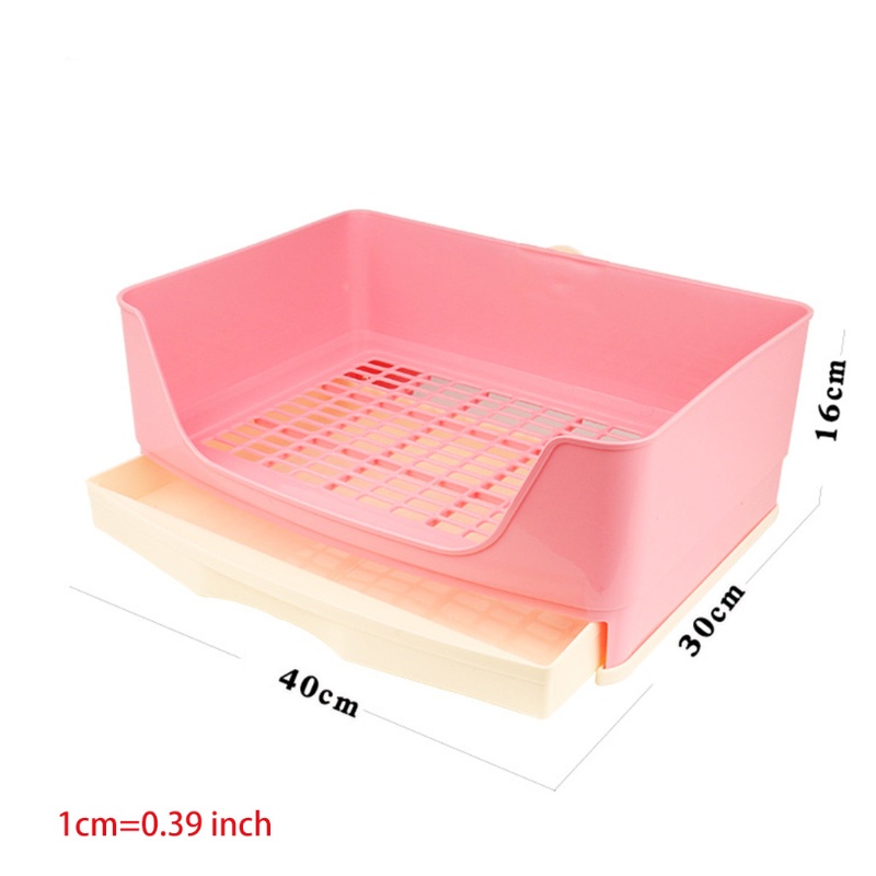 Hộp Đi Vệ Sinh Gắn Góc Tường Cho Thỏ / Thú Cưng Tiện Dụng