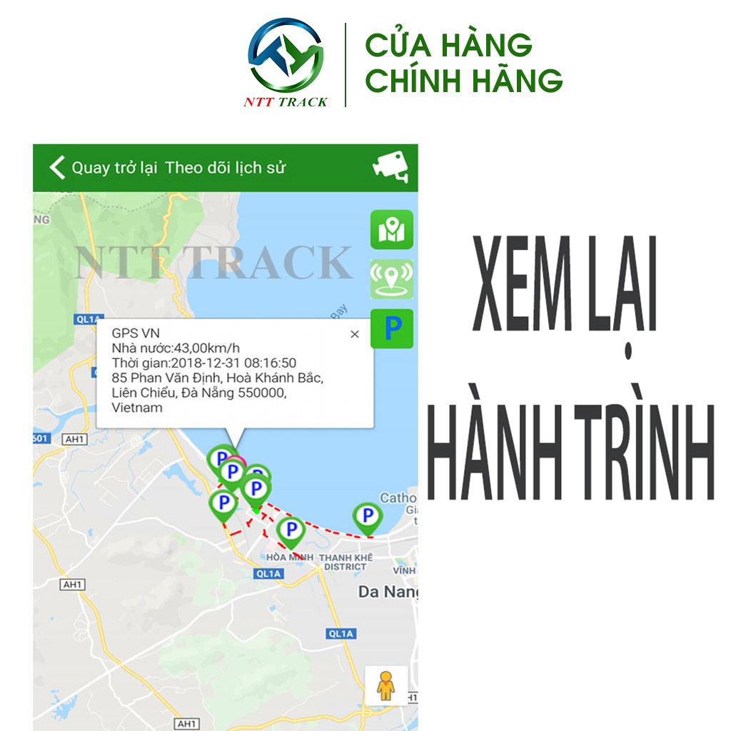 Định vị xe máy ô tô NTT-02 chính hãng chống trộm xe - NTT Track