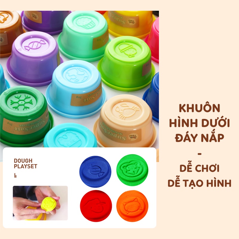 [CHÍNH HÃNG ] Đất Nặn Organic làm từ BỘT MỲ An Toàn cho bé từ 2+ - Joan Miro