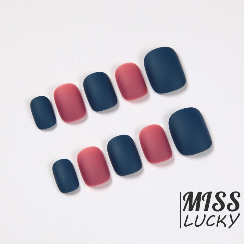 Bộ Móng Tay Giả Ngắn Thời Trang Cho Nữ