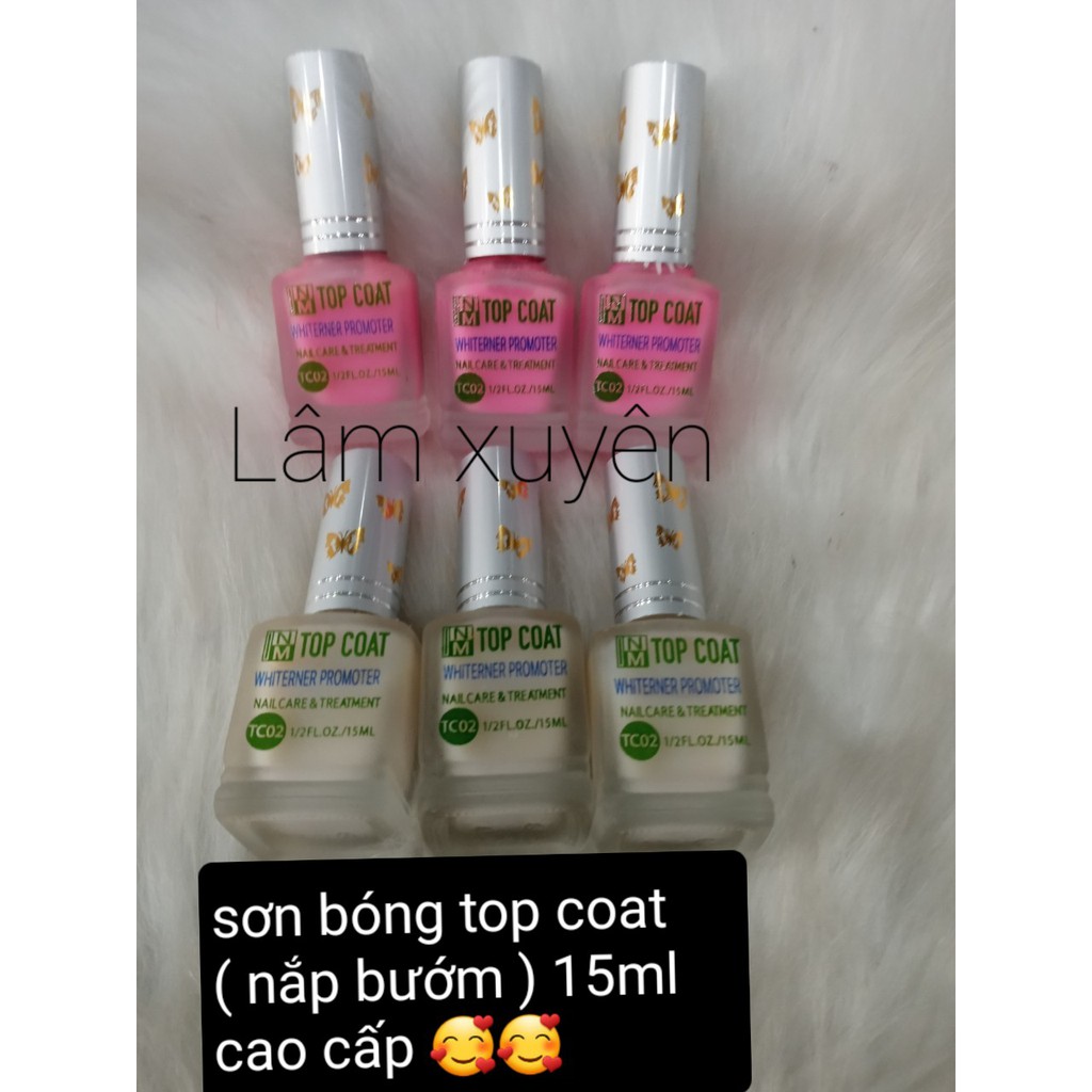 Sơn dưỡng trắng móng, cứng móng, tránh vàng móng nắp bướm 15ml FREESHIP siêu xinh xắn  sịn sò chất gel chuẩn,màu đẹp