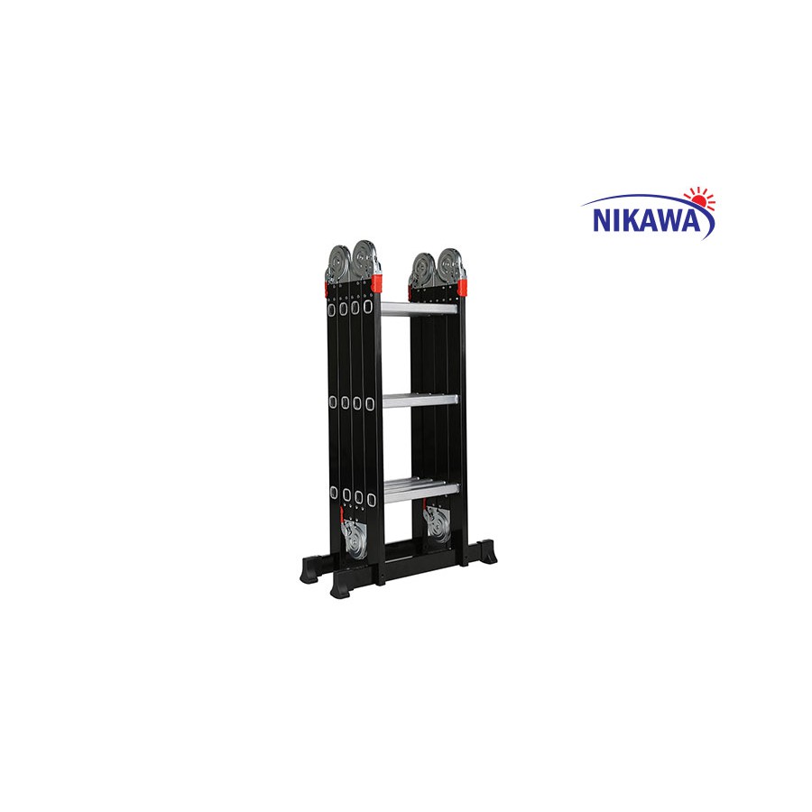 Thang nhôm gấp 4 khúc chính hãng Nikawa NKG-43 3,45m