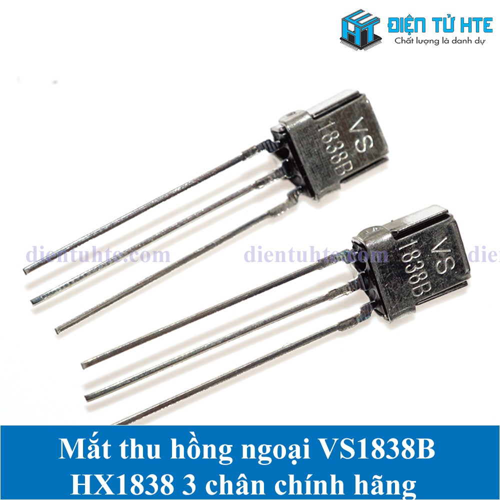 Mắt thu hồng ngoại VS1838B HX1838 3 chân vỏ nhôm chính hãng [HTE Quy Nhơn CN2]