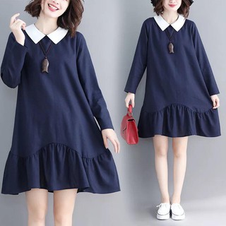 Váy Bầu Xanh Than Đuôi Cá