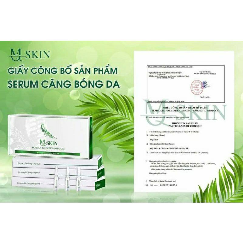 Serum Căng Bóng Da Nhân Sâm MQ