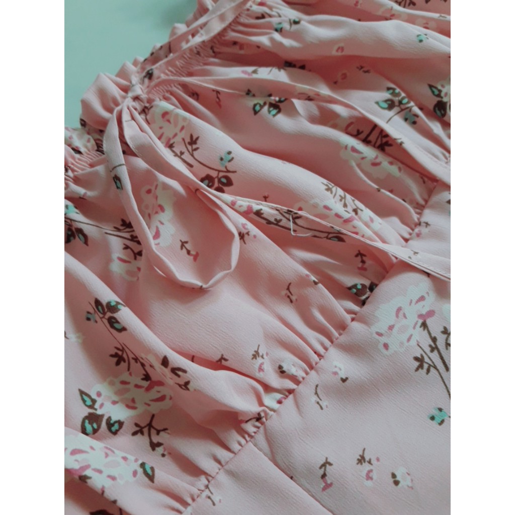 Váy hoa nhí hở vai Sophia Dress