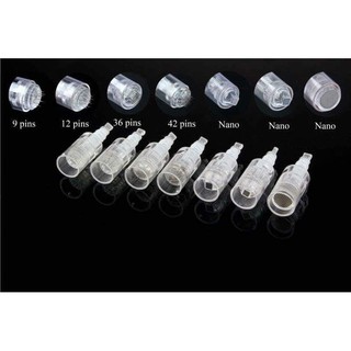 Đầu kim 12,36 và nano trắng combo 10 đầu