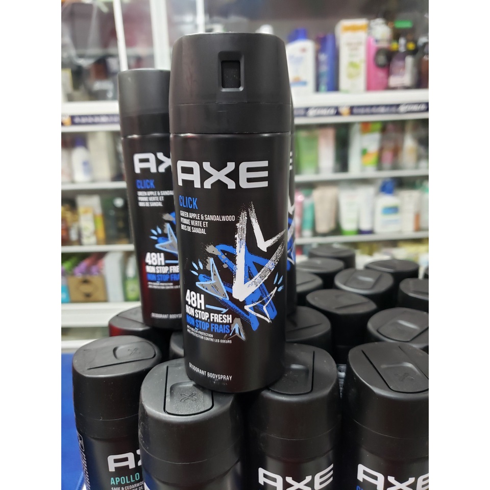 XịXịt khử mùi Axe Click hương Nam tính chai 150ml