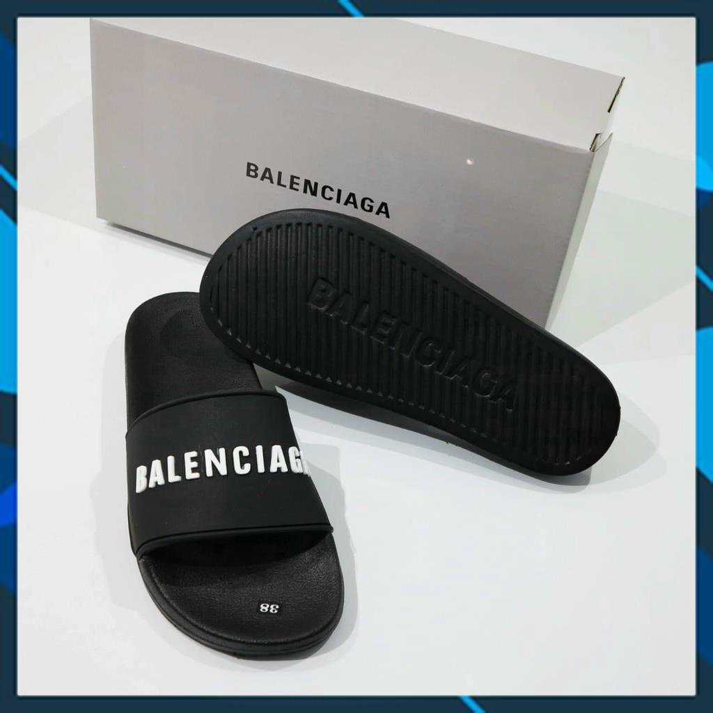 Dép nam nữ Balenciaga quai ngang nhiều màu có đế bằng có chữ hàng cao cấp loại 1