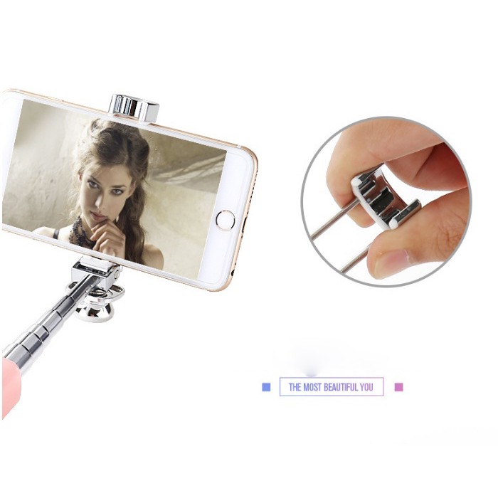 Gậy tự sướng Bluetooth thỏi son cao cấp tặng túi đựng gậy | BigBuy360 - bigbuy360.vn