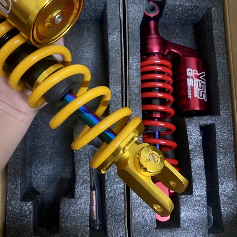 Phuộc nhún sau Yss bình dầu khắc gắn cho các xe tay ga 1 phuộc Vario Click Vision Janus Lead ...