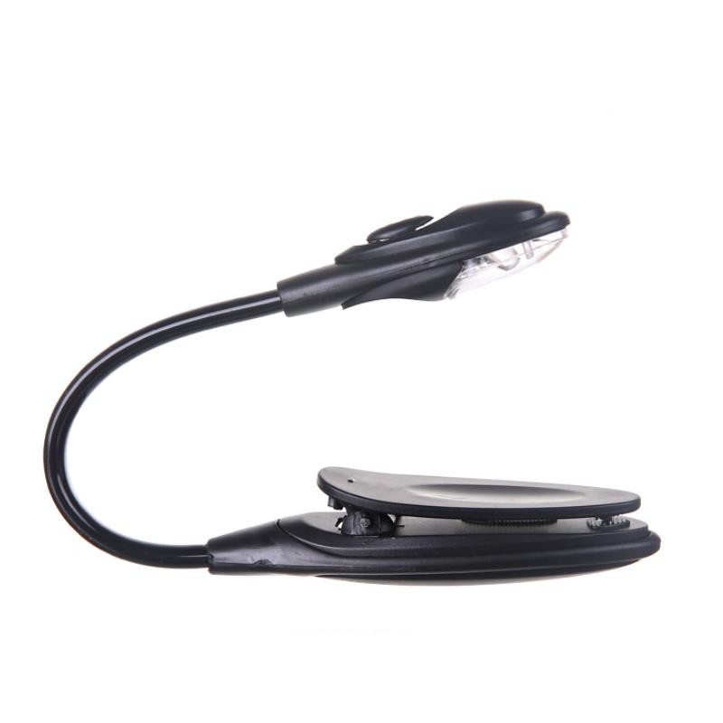 Đèn led đọc sách mini dạng kẹp cong có thể gấp gọn tiện lợi