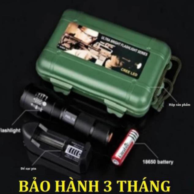 [XẢ KHO+FREE SHIP]  [HÀNG HÓT] Đèn pin siêu sáng XML-T6 - A100(LOẠI TỐT)