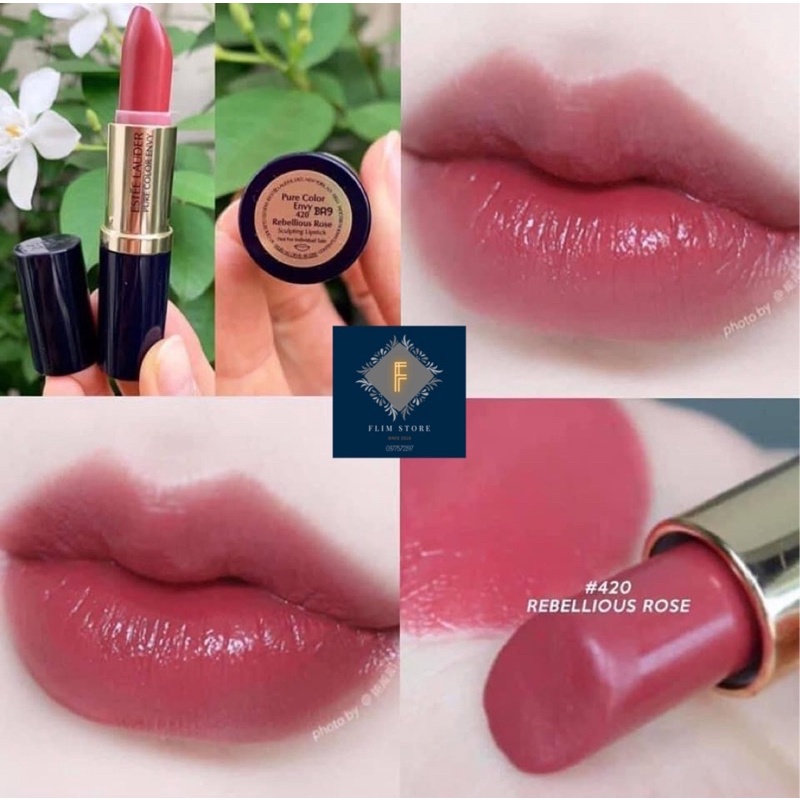 Son estee lauder các màu mini & full ( 420,260,557 , 420 vỏ trắng ) hồng đỏ siêu đẹp siêu lì