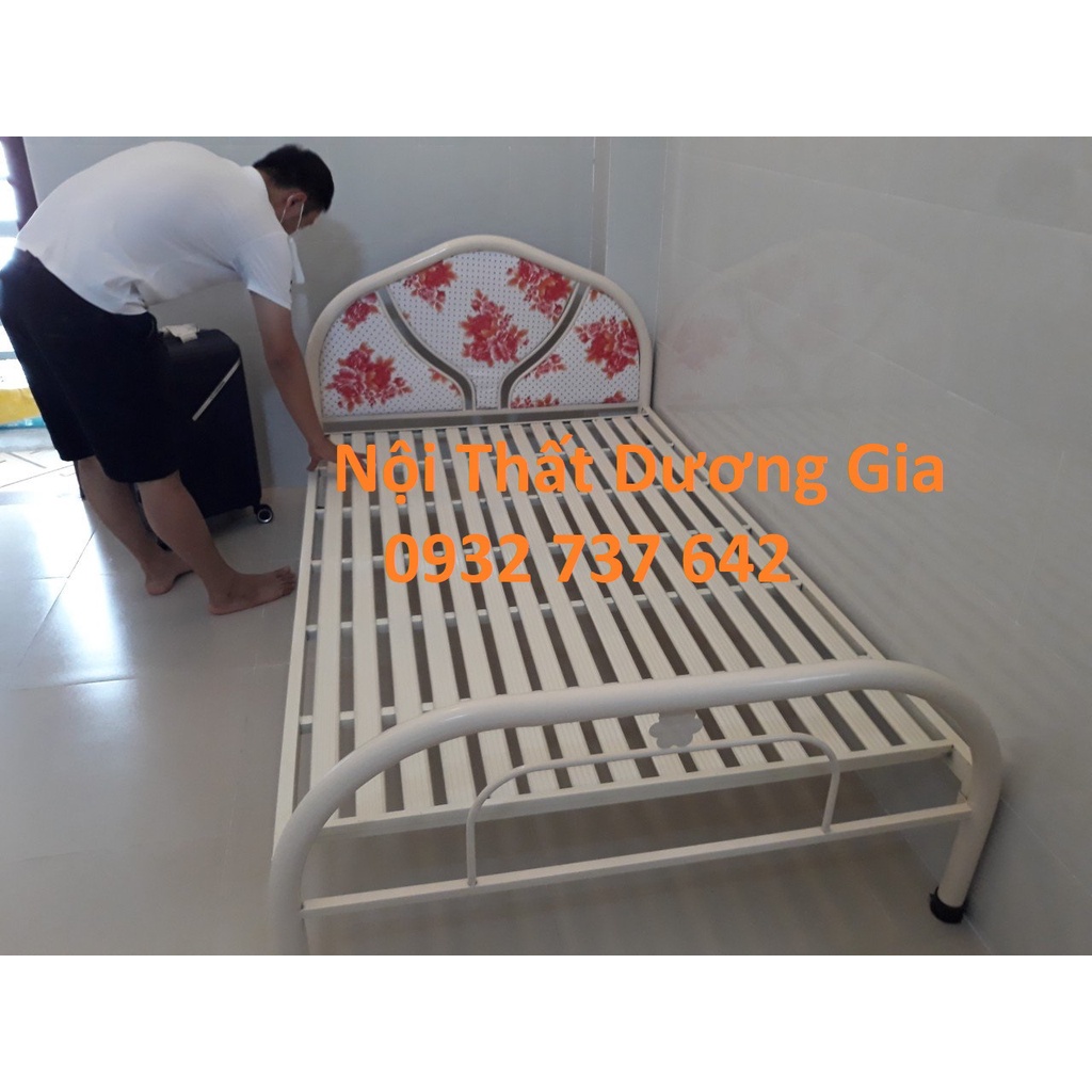 Giường sắt đơn giá rẻ 1m8 1m6 1m4 1m2 1m 80cm dài 2m giao hành nhanh bảo hành 2 năm