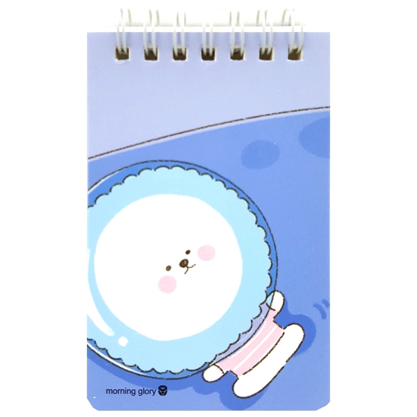 Sổ Ghi Nhớ Lò Xo Morning Glory Bonjour Bichon 95176 - Nền Tím - Morning Glory