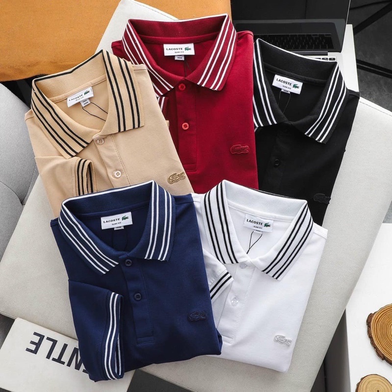 BÁN SỈ ÁO POLO CỔ VIỀN 2 SỌC CHO NAM | BigBuy360 - bigbuy360.vn