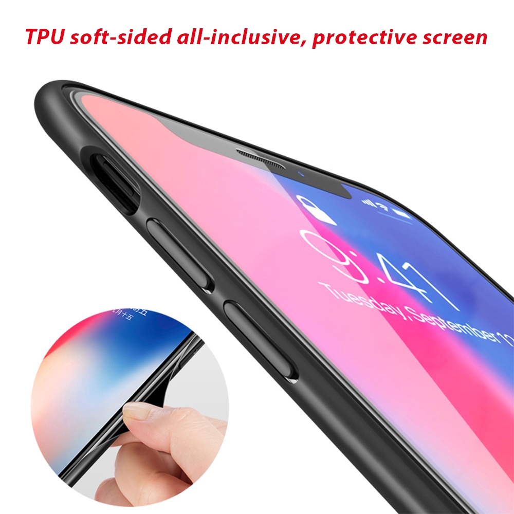 Ốp điện thoại mặt kính cường lực màu gradient xinh xắn cho Samsung Galaxy S8 S9 Plus S10 Plus S10e Note 8 9