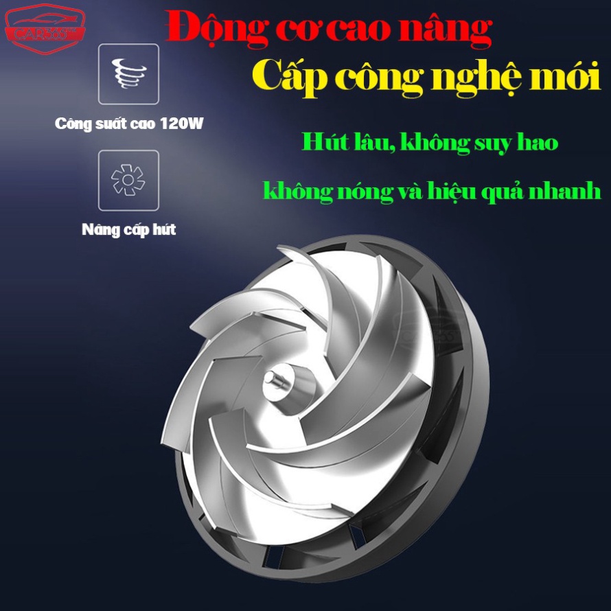 Máy hút bụi không dây cho xe ô tô thời thượng - Hút mạnh, vận động siêu mềm và tiện nghi