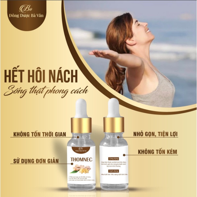 - CHÍNH HÃNG, THOMNEC Khử Mùi Hôi Cơ Thể Hiệu Quả, Sản Phẩm Của Đông Dược Bà Vân