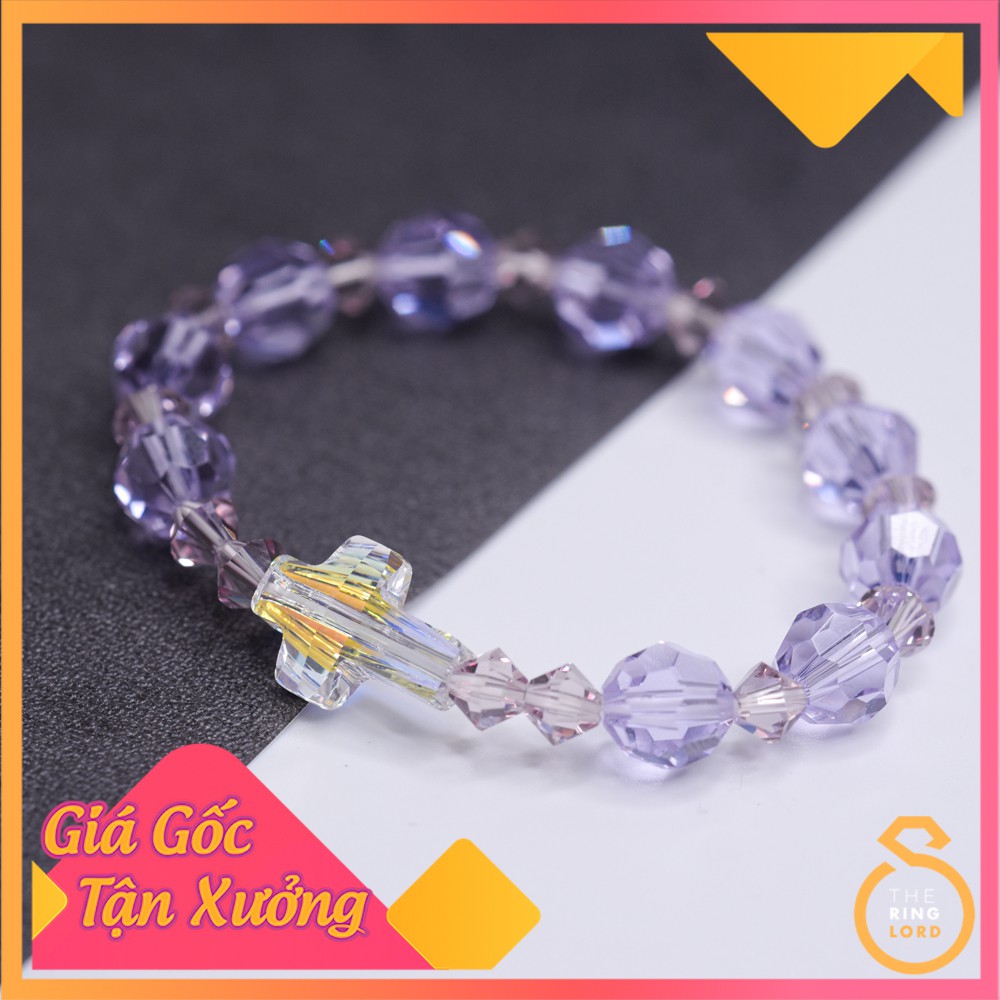 Vòng Chuỗi Mân Côi pha lê SWAROVSKI hạt 8mm - Bảo hành thay dây miễn phí | TheRingLord
