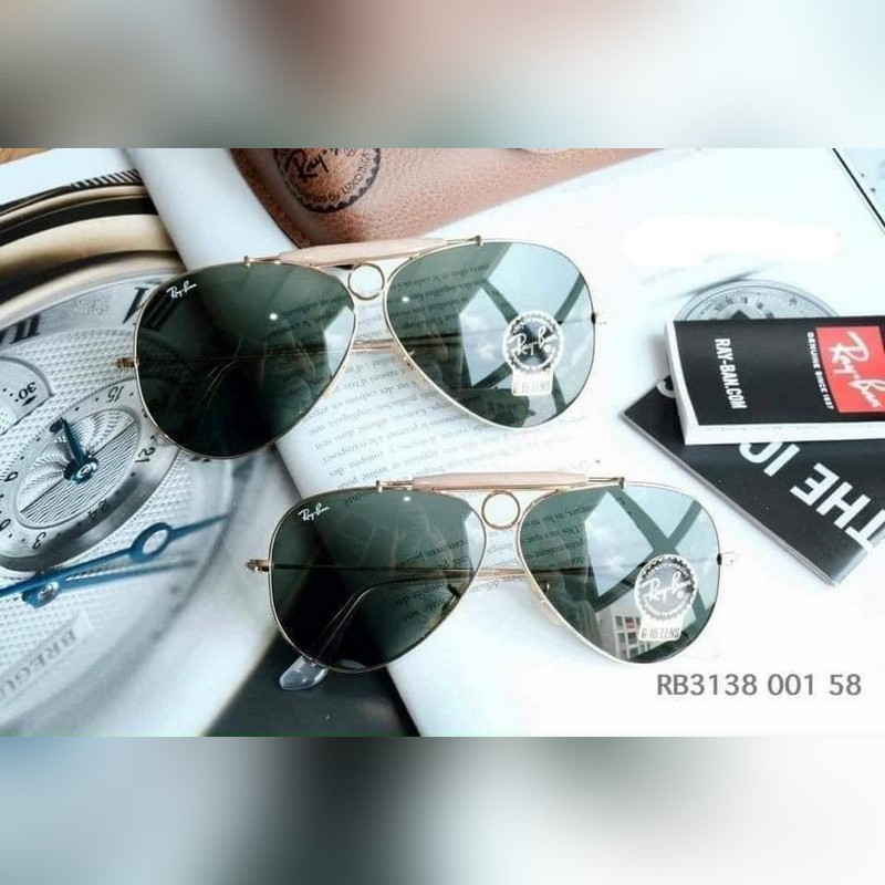 Kính Mát Rayban Aviator Shooter RB3138 Shooter (58-09-135) Dáng Aviator cách điệu