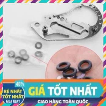 Móc khóa Carabiner - Lưu Trữ Chìa Bằng Thép Không Gỉ Ron Cao Su và Long Đền  Hàng Có Sẵn Trong Kho