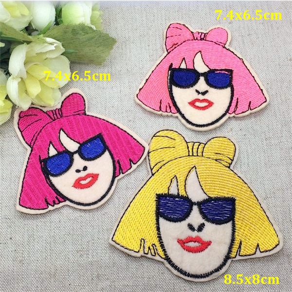 Ac Miếng Dán Ủi Quần Áo Thêu Hình Trái Tim gevala lady gaga diy Có Thể Dùng Trang Trí Điện Thoại
