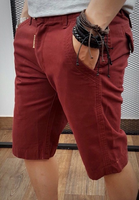 QUẦN SHORT NAM, Kaki dày mịn QN01