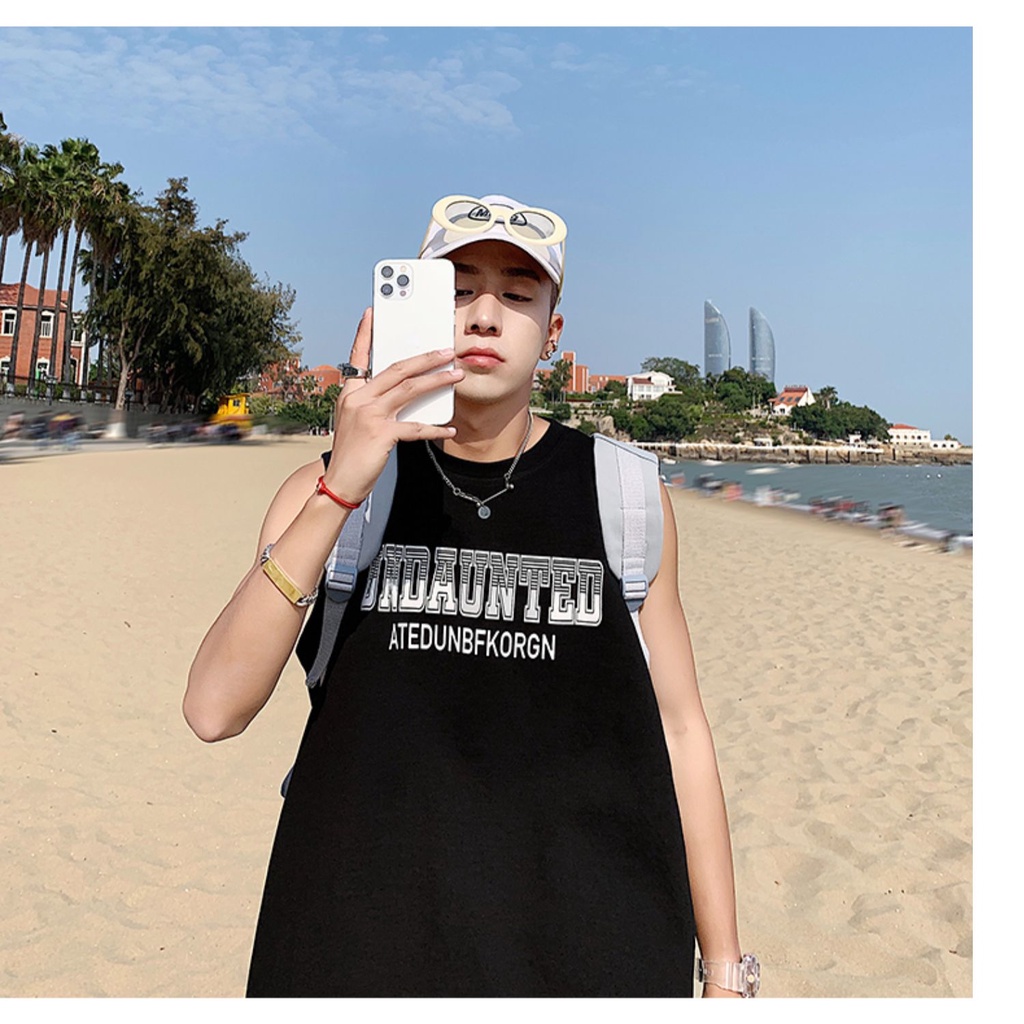 Áo Thun Thể Thao Không Tay Dáng Rộng Thiết Kế Mới Thời Trang Mùa Hè Theo Phong Cách Nhật Bản Có Size Từ M-5Xl